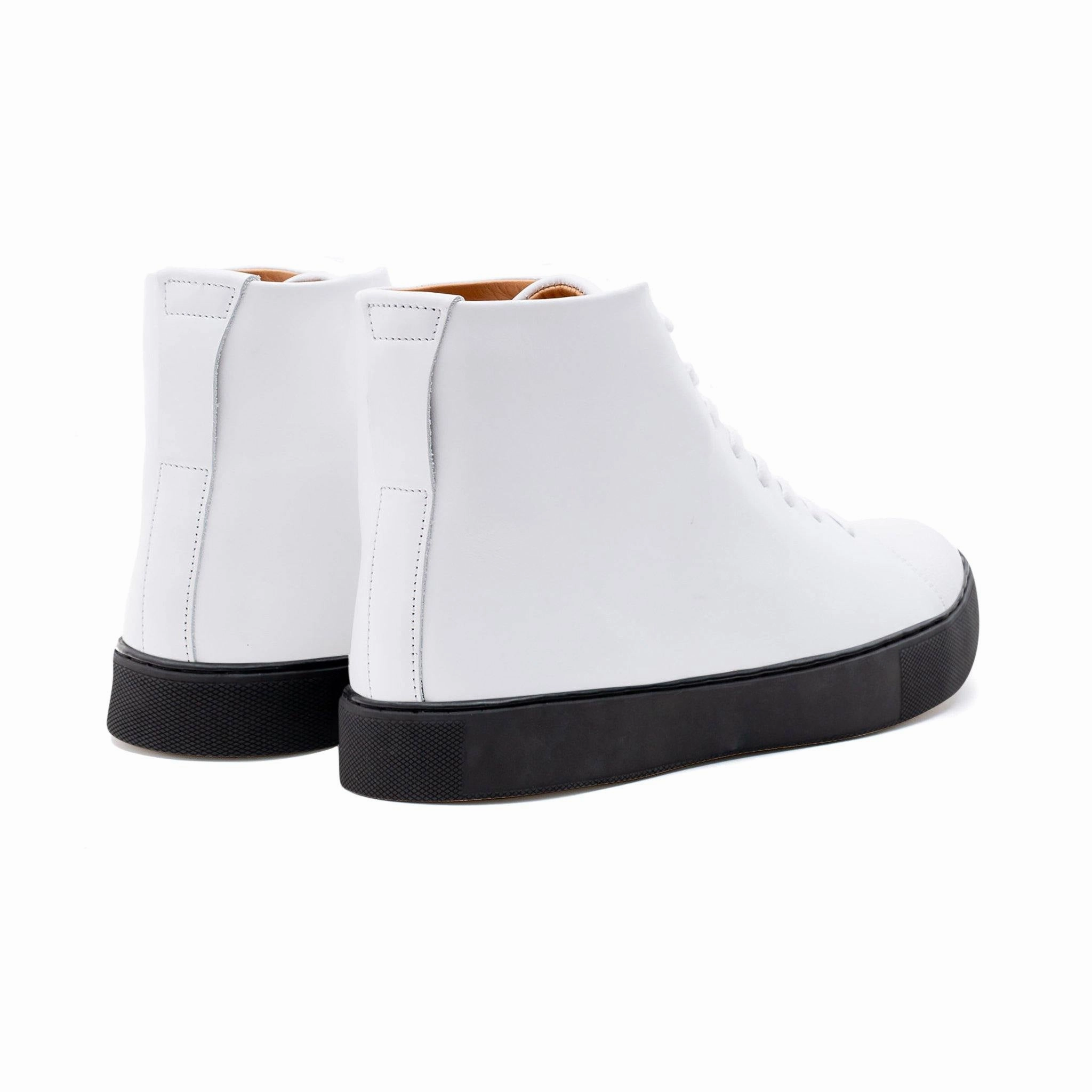 Abington Hi Toe Cap - All White Calf