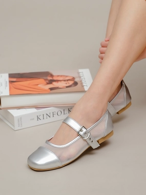 Adelle Mesh Ballerina Flats
