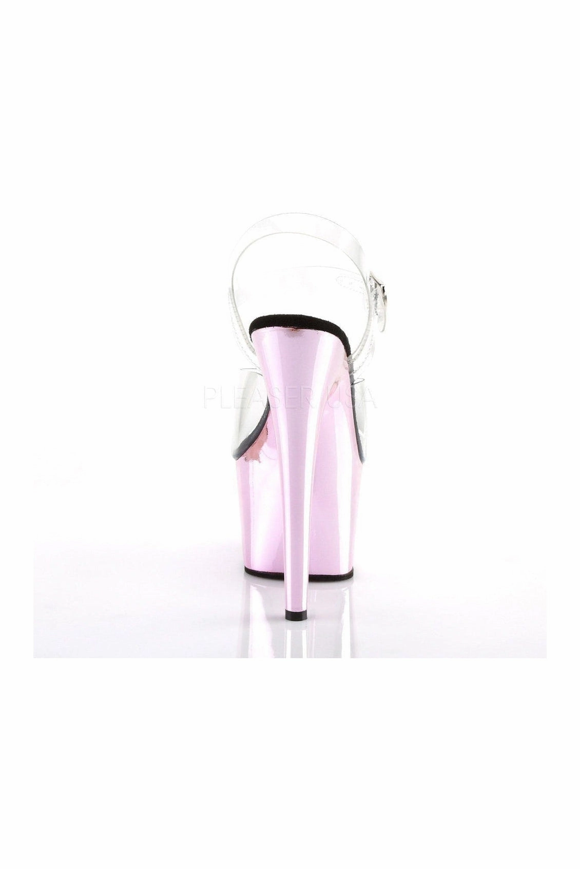 ADORE-708 Platform Sandal  | Clear Vinyl