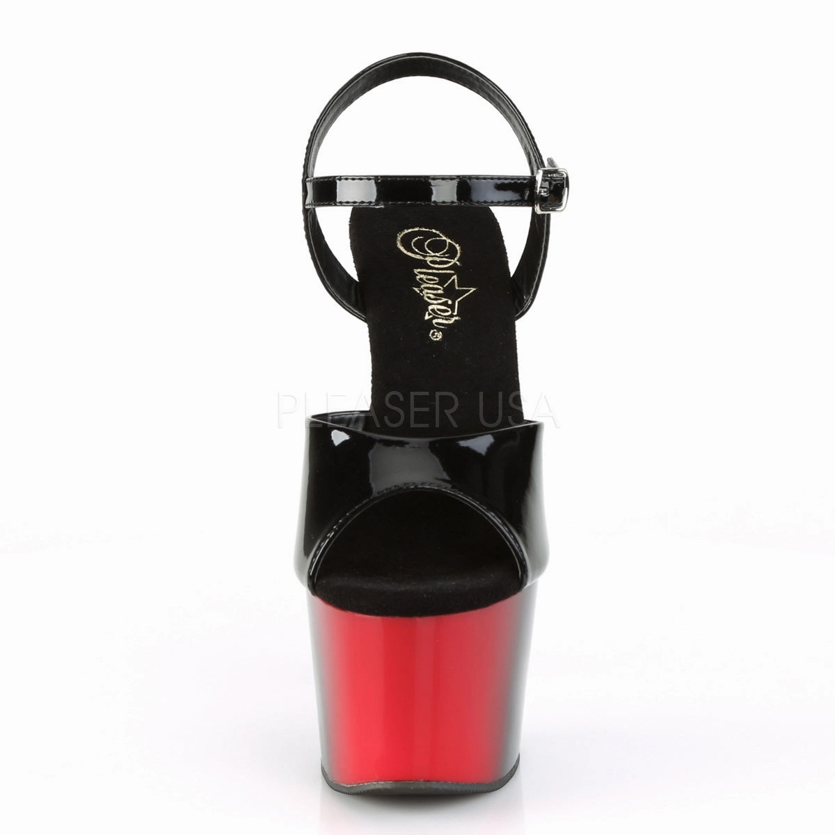 ADORE-709BR  Black Patent/Red-Black