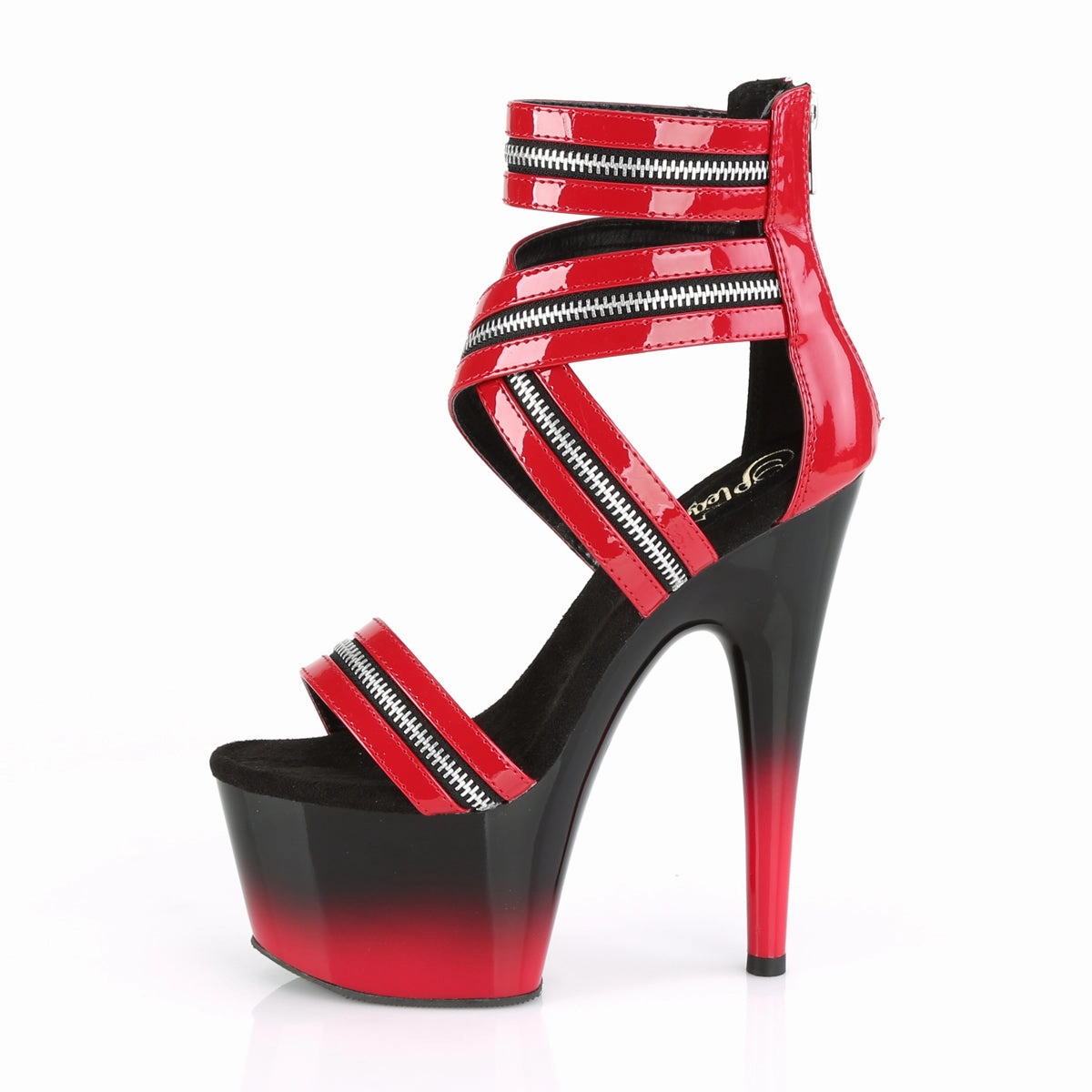 ADORE-766  Red Patent/Black-Red