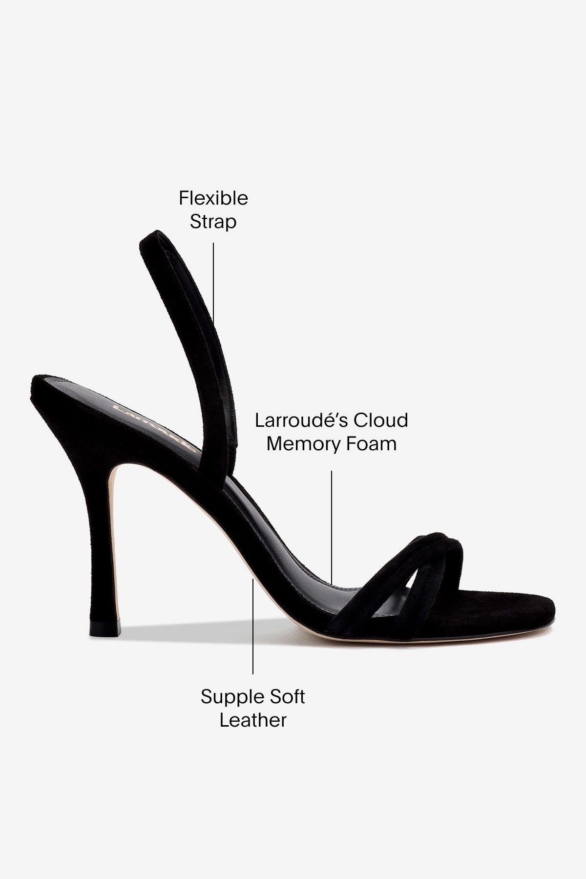 Annie Sandal In Black Suede