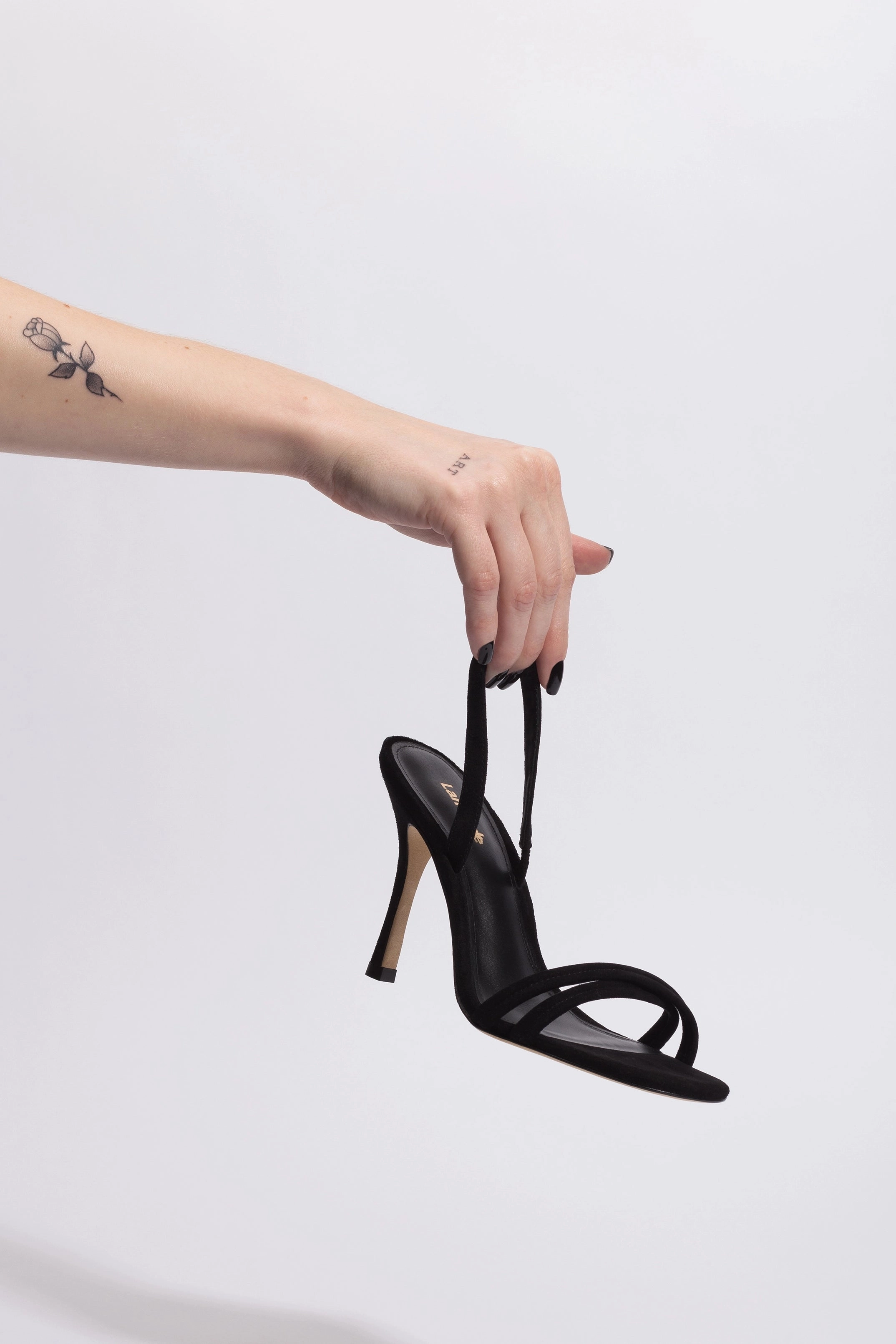 Annie Sandal In Black Suede