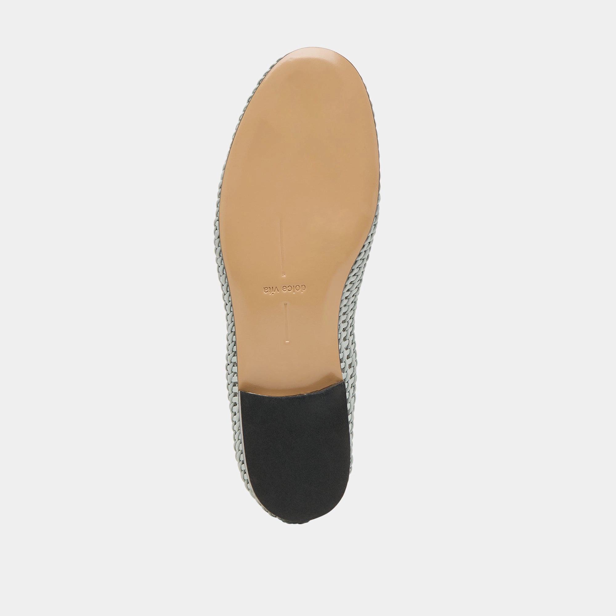 ARMOND FLATS SKY BLUE WOVEN LEATHER