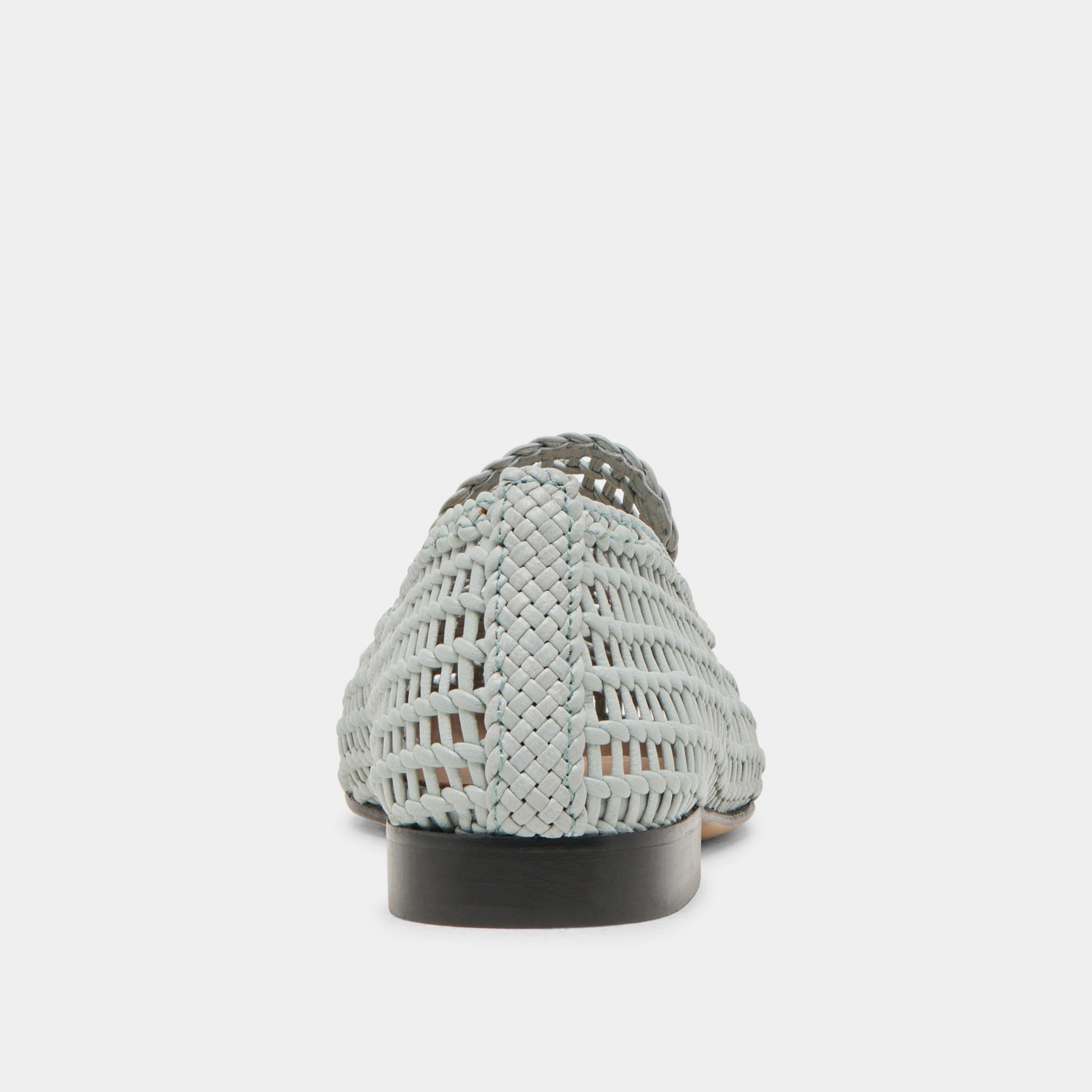 ARMOND FLATS SKY BLUE WOVEN LEATHER