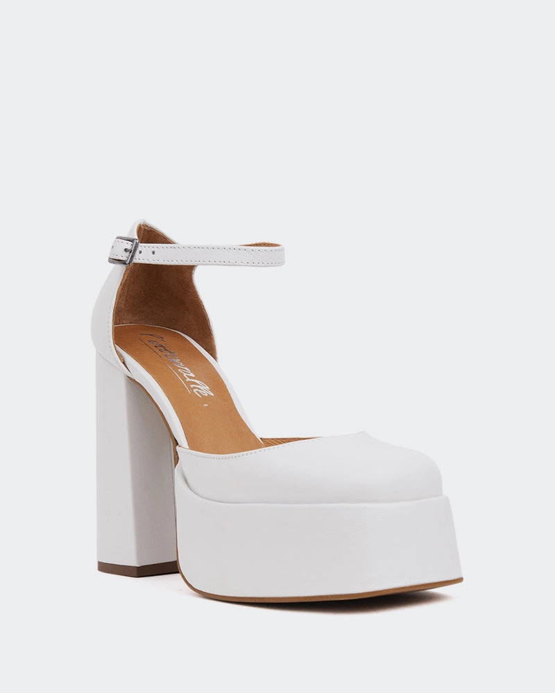Azucar White Leather