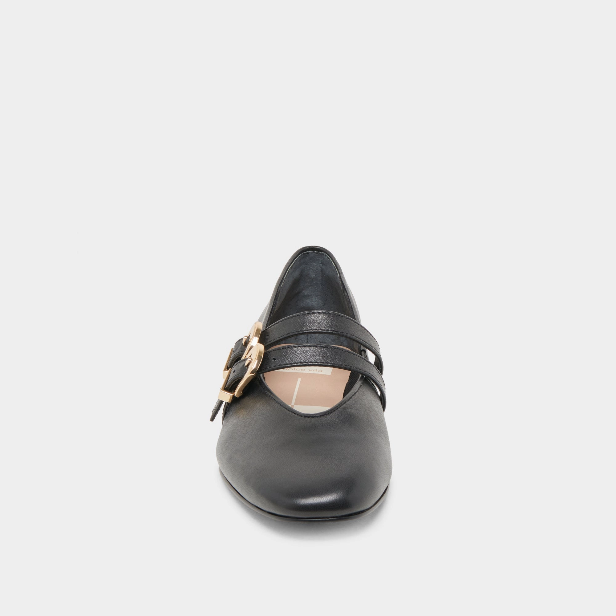 BAYLEE BALLET FLATS BLACK LEATHER