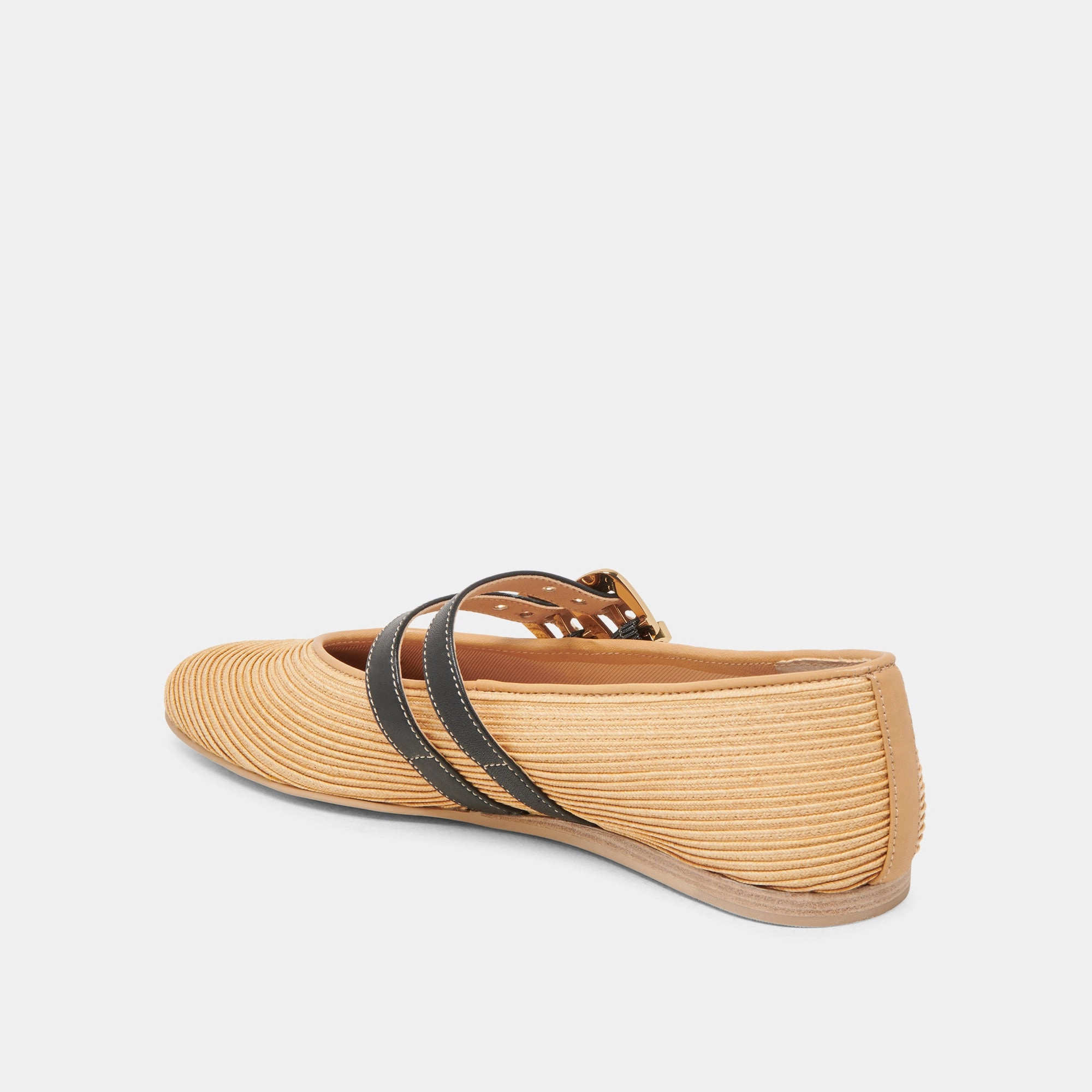 BAYLEE BALLET FLATS NATURAL RAFFIA