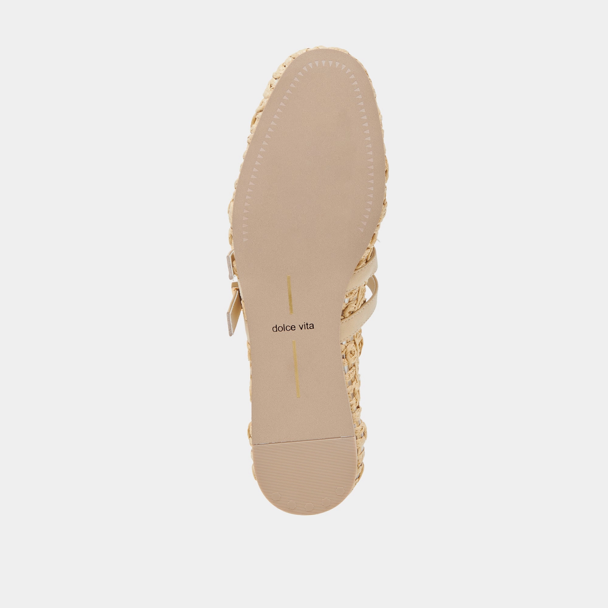 BAYLEE SUNFLOWER WIDE BALLET FLATS LT NATURAL MACRAME