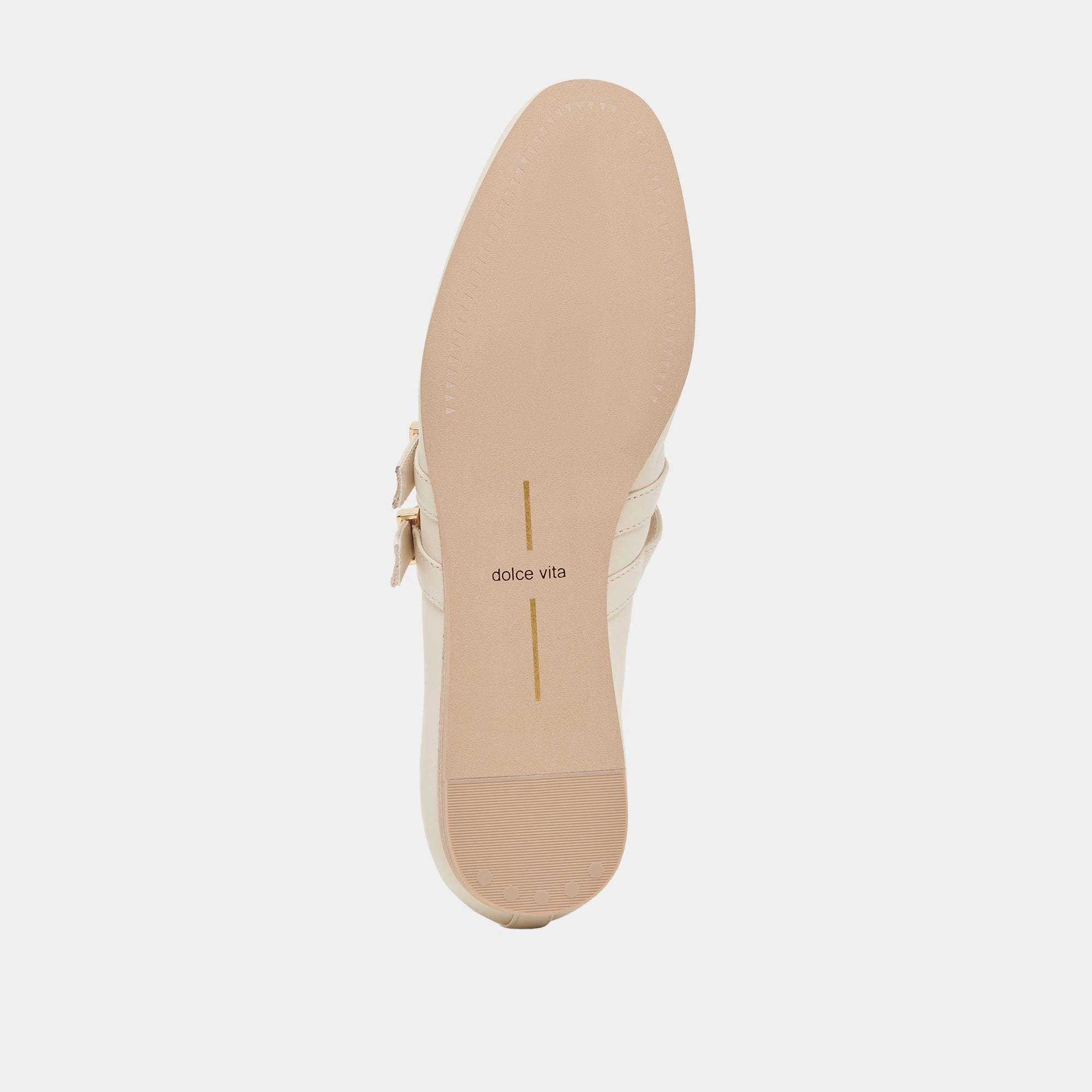 BAYLEE WIDE BALLET FLATS IVORY LEATHER