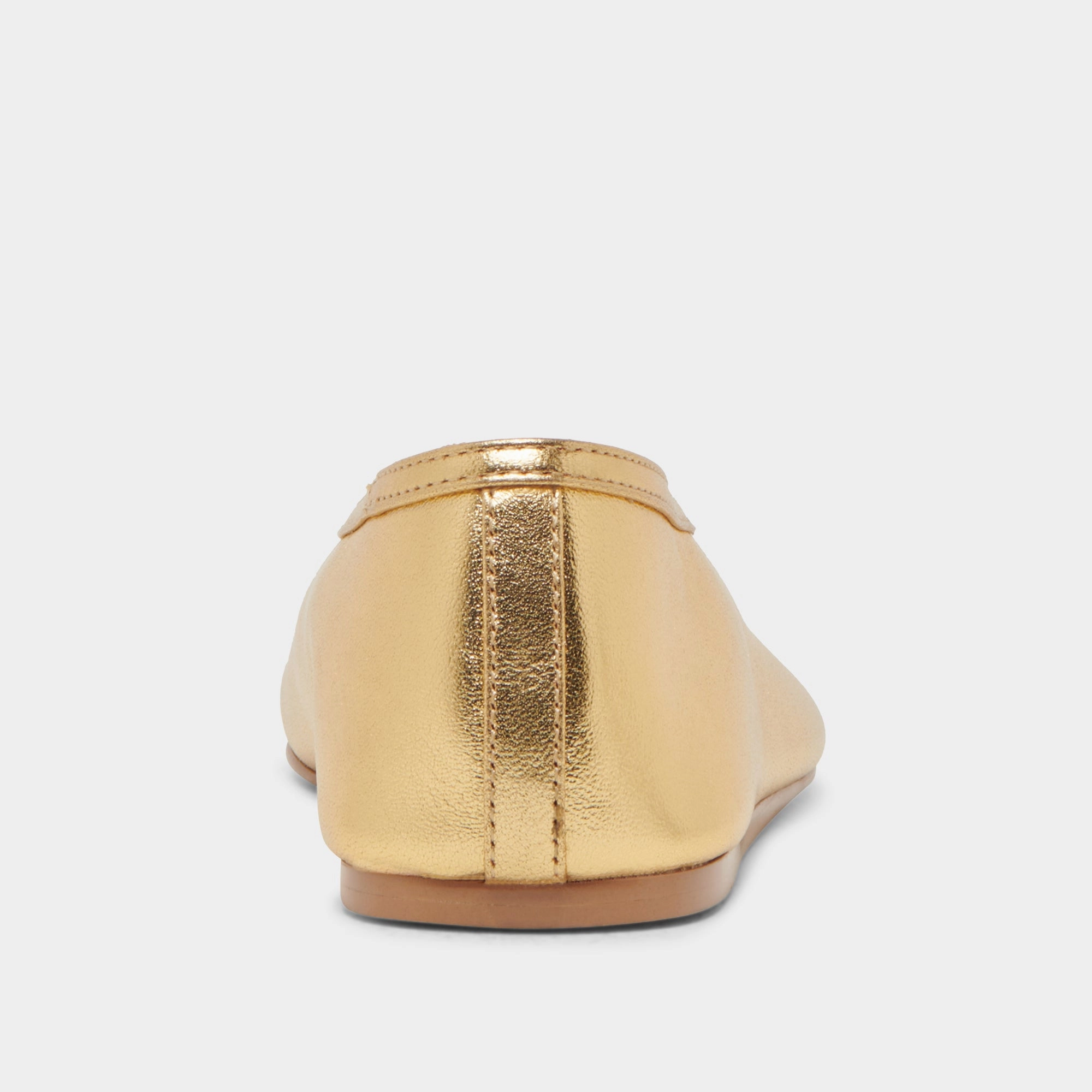 BRAIDY BALLET FLATS GOLD METALLIC LEATHER