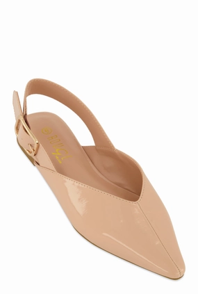 Buckle Slingback Flats