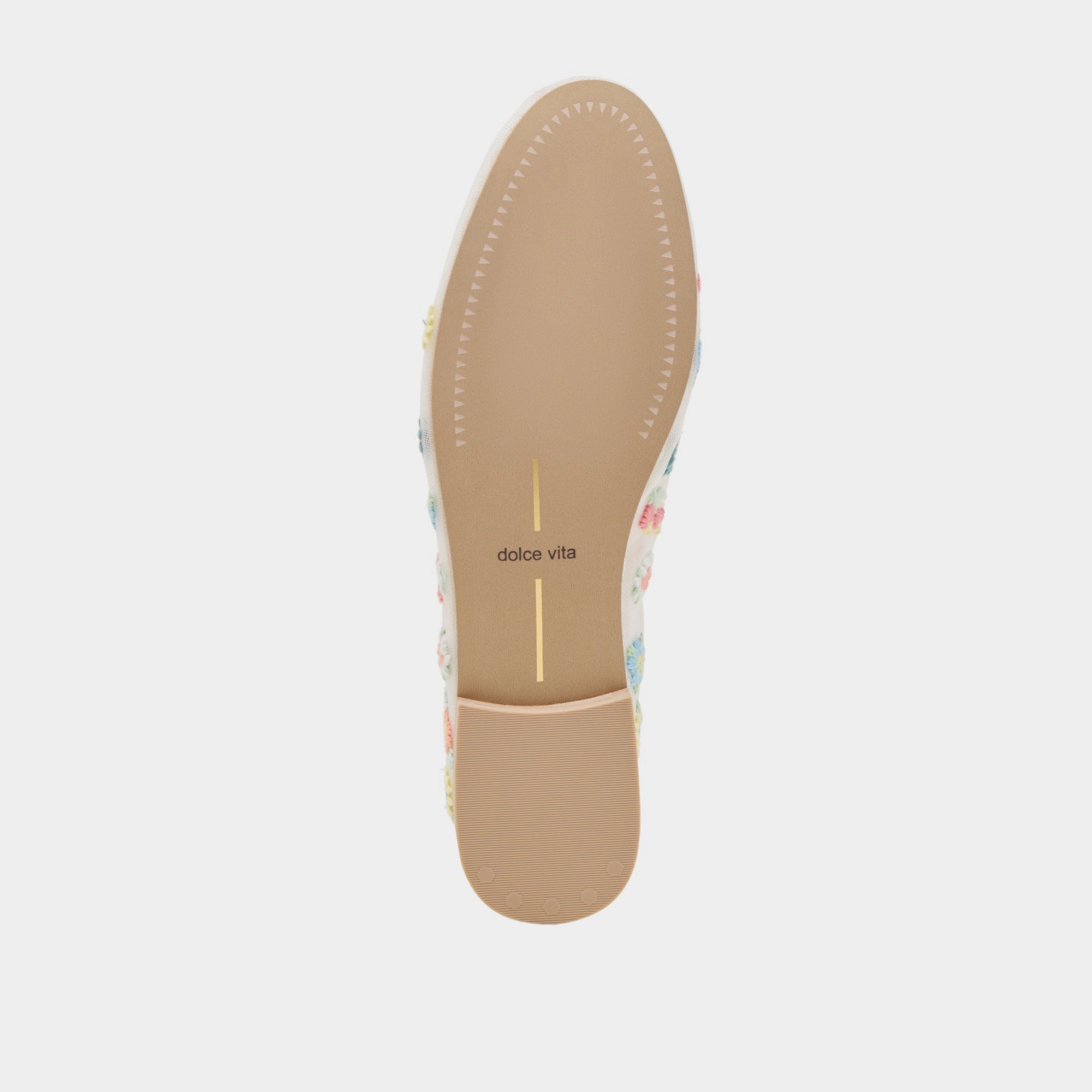 CADEL FLORAL BALLET FLATS IVORY FLORAL MESH