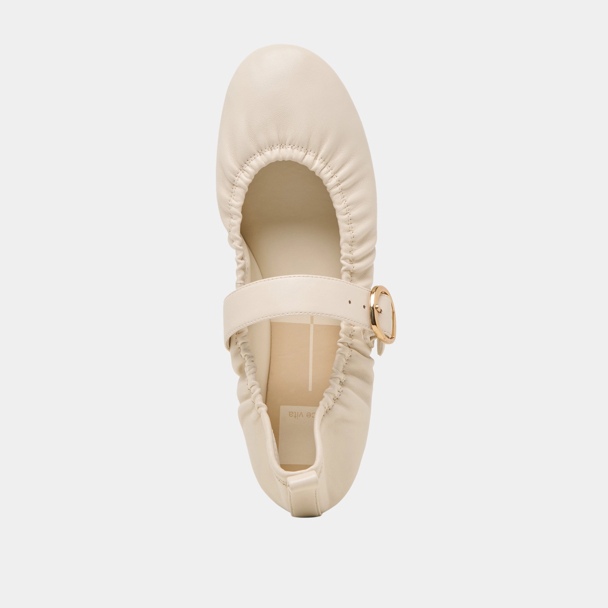 CAELY BALLET FLATS BONE LEATHER