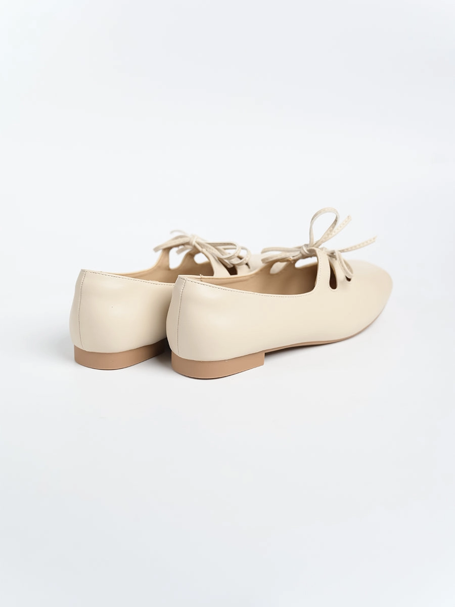 Clara PU Ribbon Flats