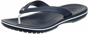 Crocs Crocband Flip-Sandalen – Unisex Flip-Sandalen für Erwachsene – Wasserdichte. schnell trocknende Flip-Flops – Navy – Größe 36-37