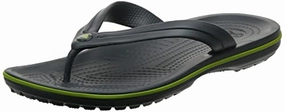 Crocs Unisex Crocband Flip Flip Flops. Graphit Voltgrün. 36/37 EU