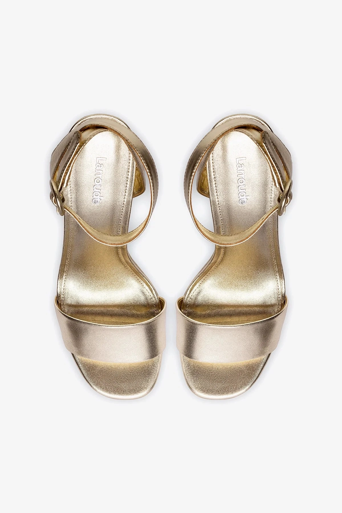 Dolly Sandal In Gold Metallic Leather