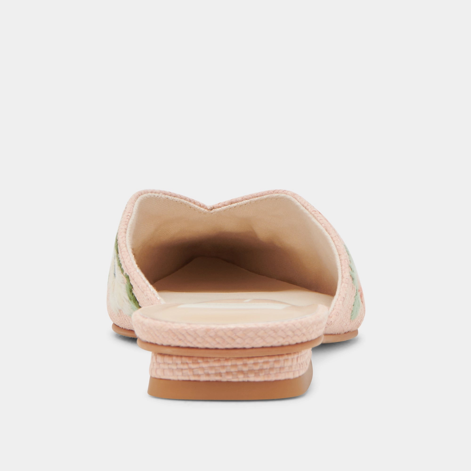 ELM FLATS PINK FLORAL RAFFIA