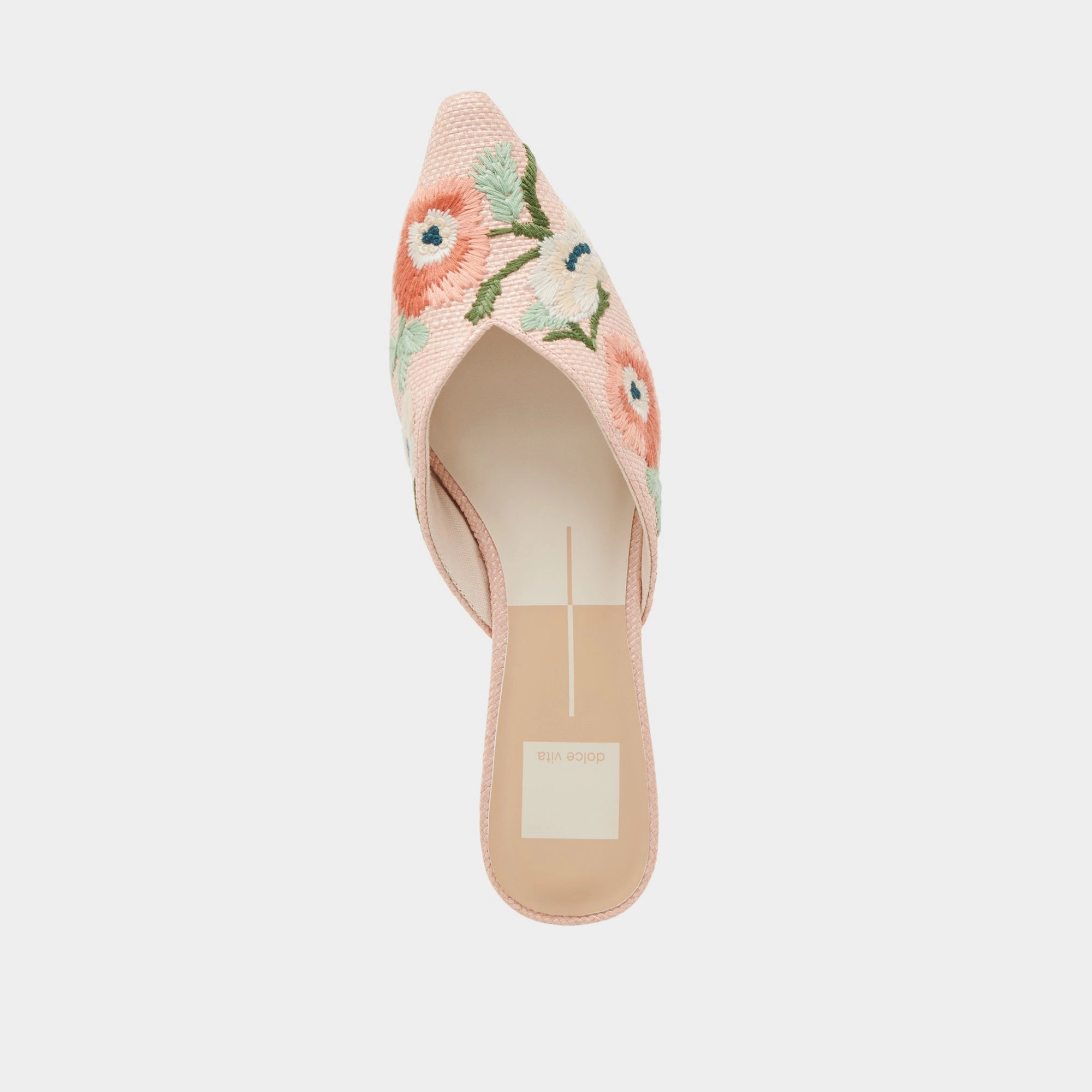 ELM FLATS PINK FLORAL RAFFIA