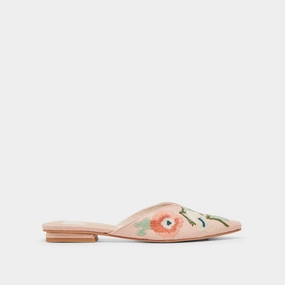 ELM FLATS PINK FLORAL RAFFIA