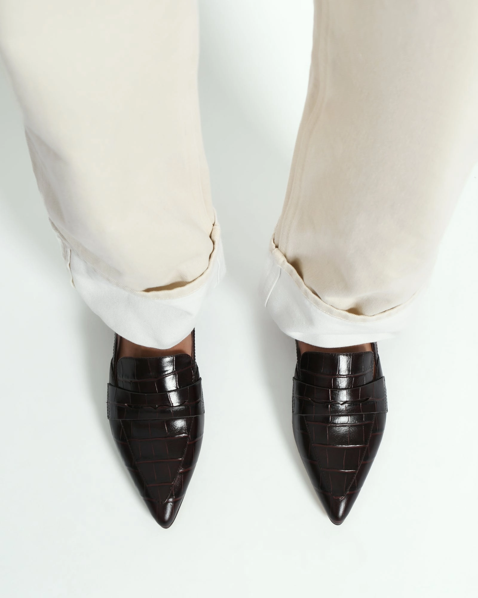 ELOISE DRESS FLATS CHOCOLATE CROC
