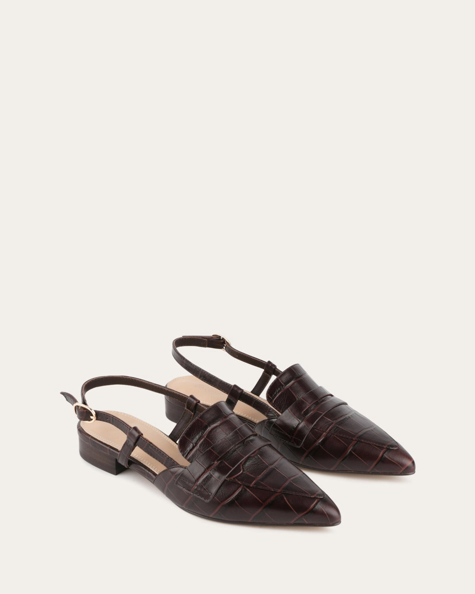 ELOISE DRESS FLATS CHOCOLATE CROC