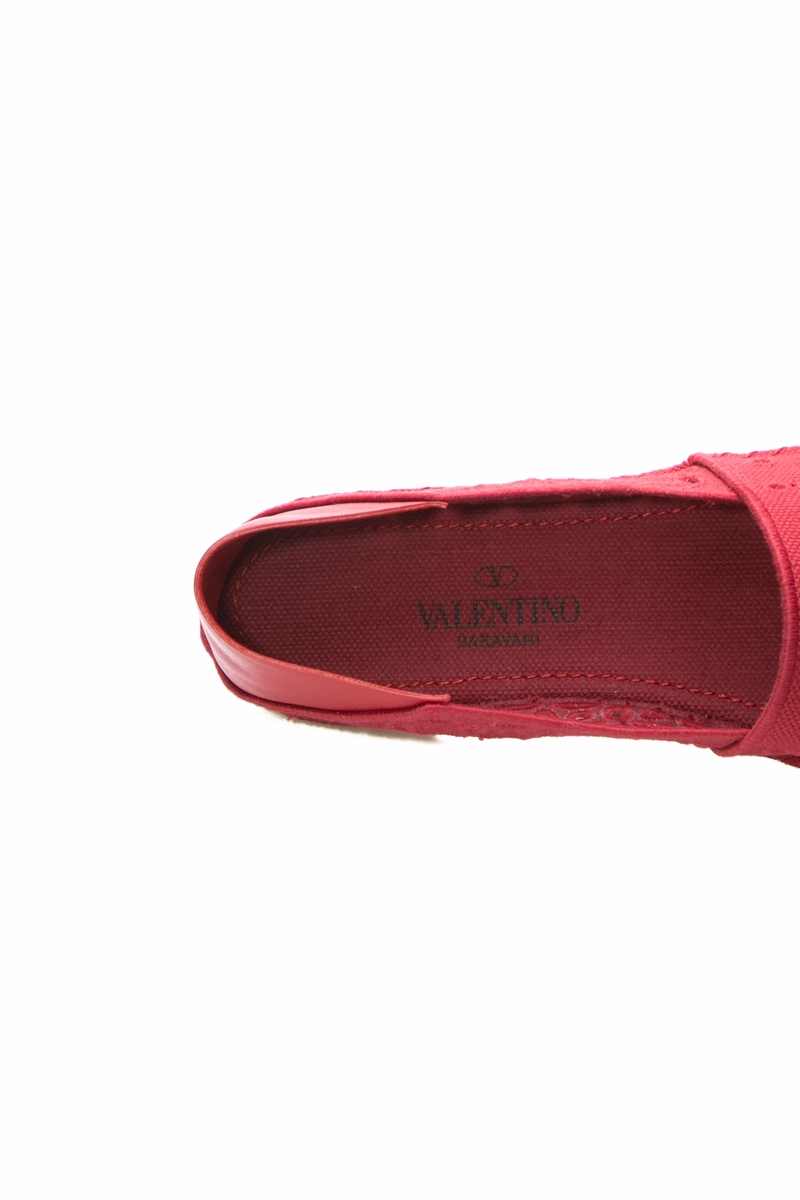 Eyelet Espadrille Flats - Size 39