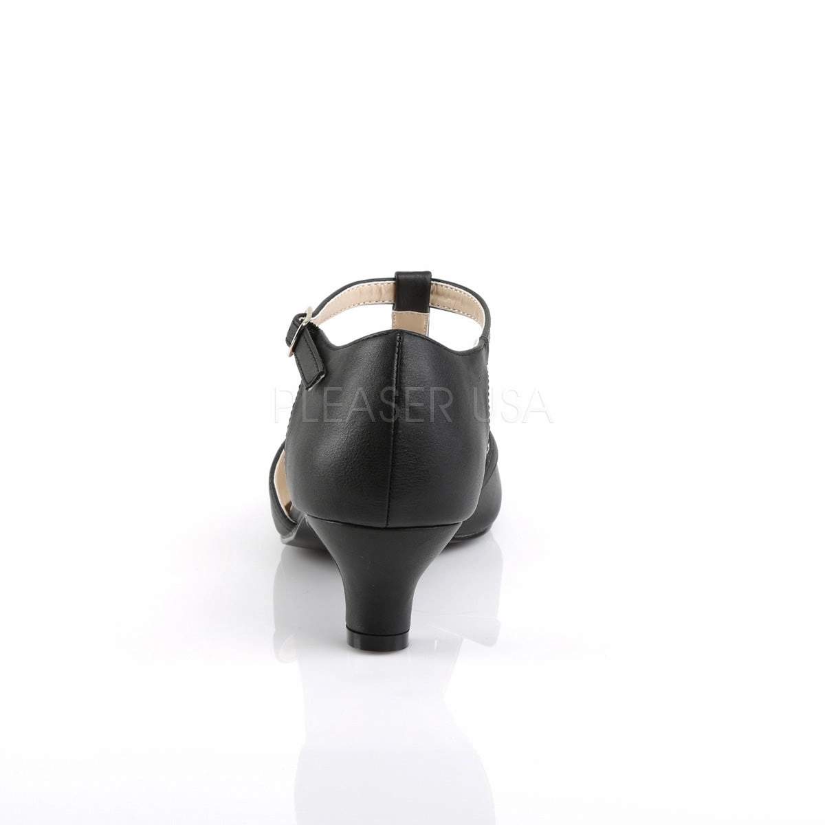 FAB-428  Black Faux Leather