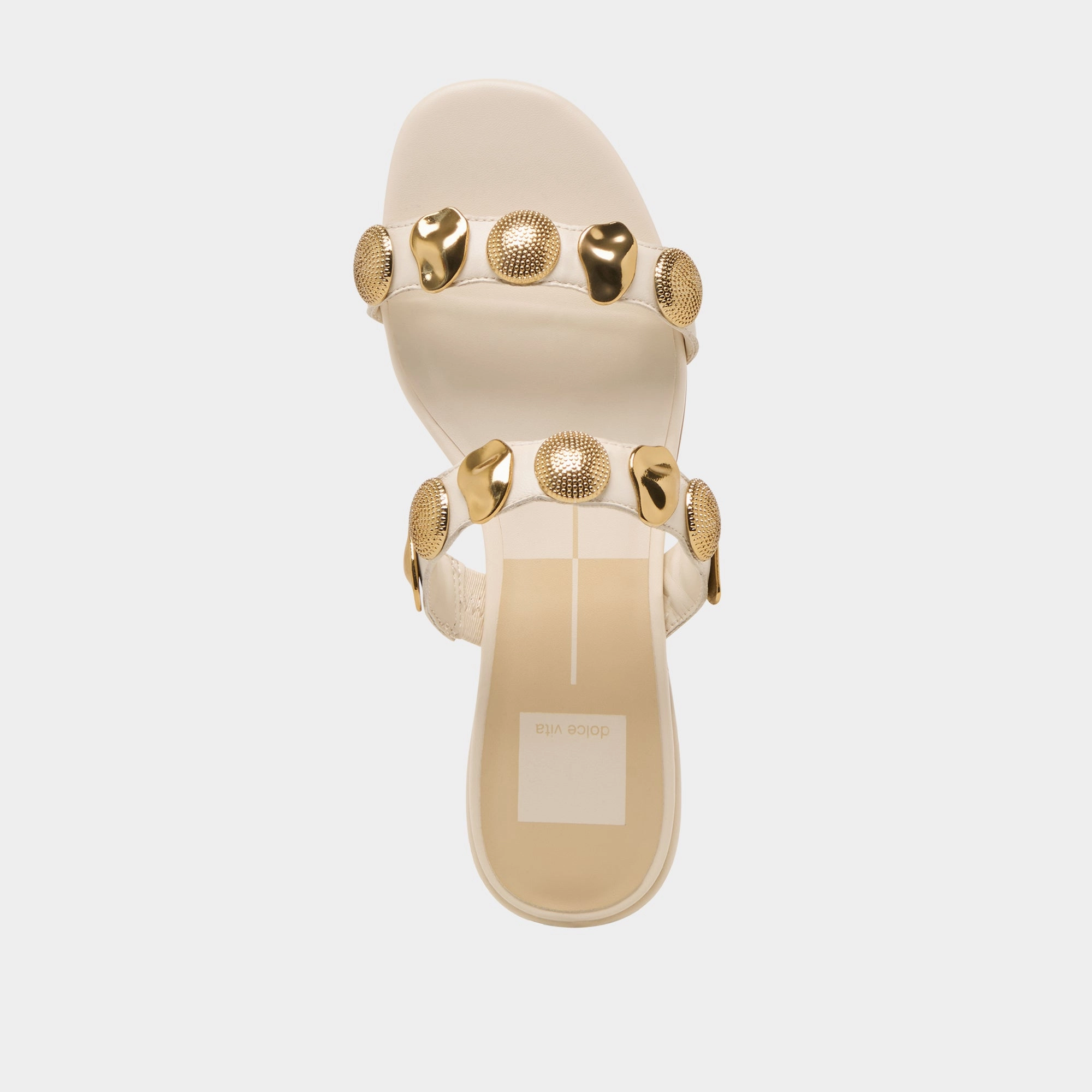 FARROW SANDALS CREME LEATHER