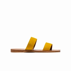 Fayola Mustard Suede
