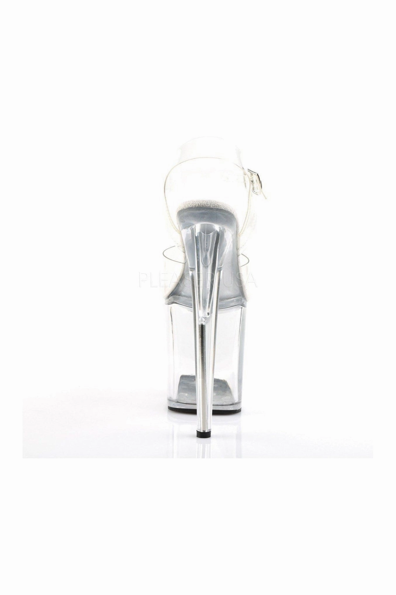FLAMINGO-808 Platform Sandal  | Clear Vinyl