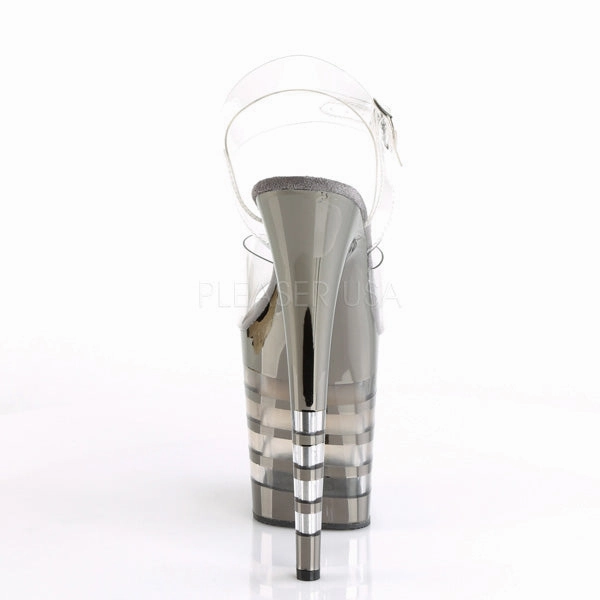 FLAMINGO-808CHLN  Clear/Pewter Chrome