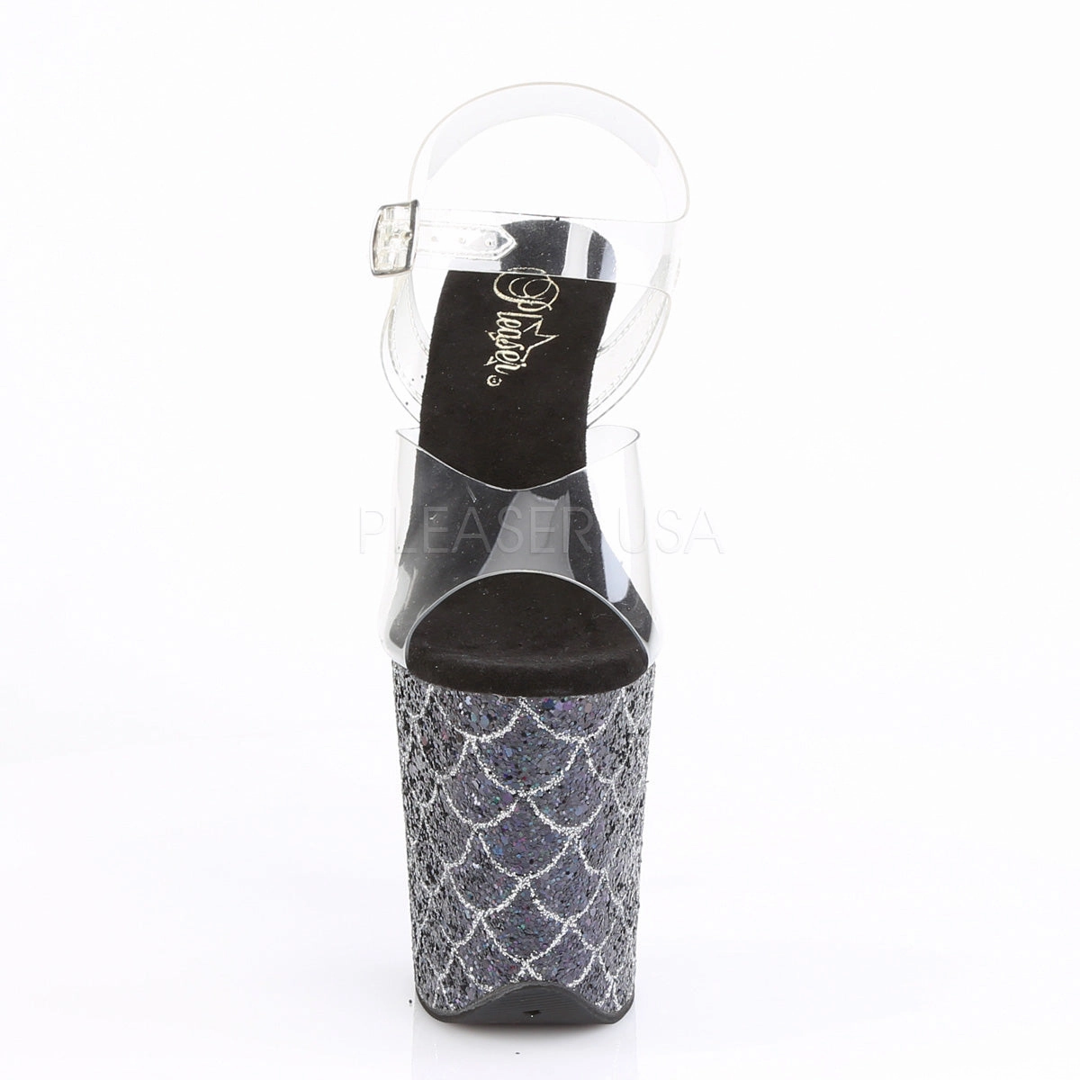 FLAMINGO-808MSLG  Clear/Black Multi Glitter