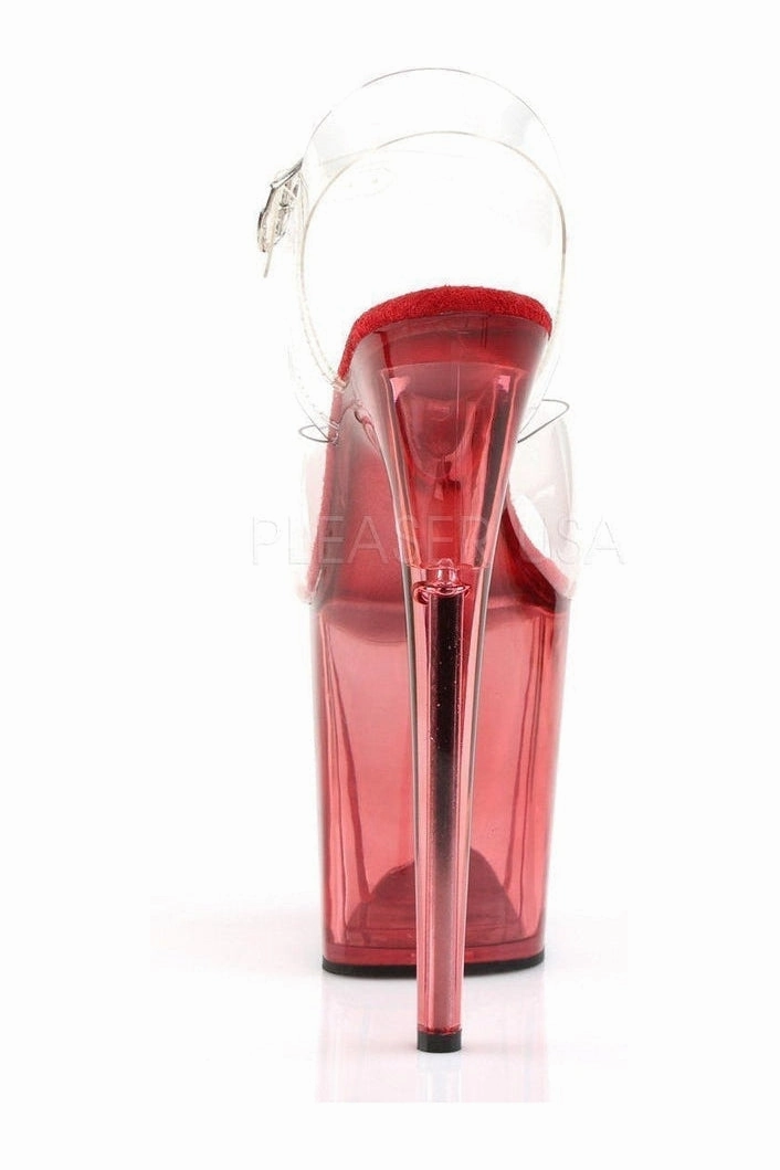 FLAMINGO-808T Platform Sandal  | Clear Vinyl