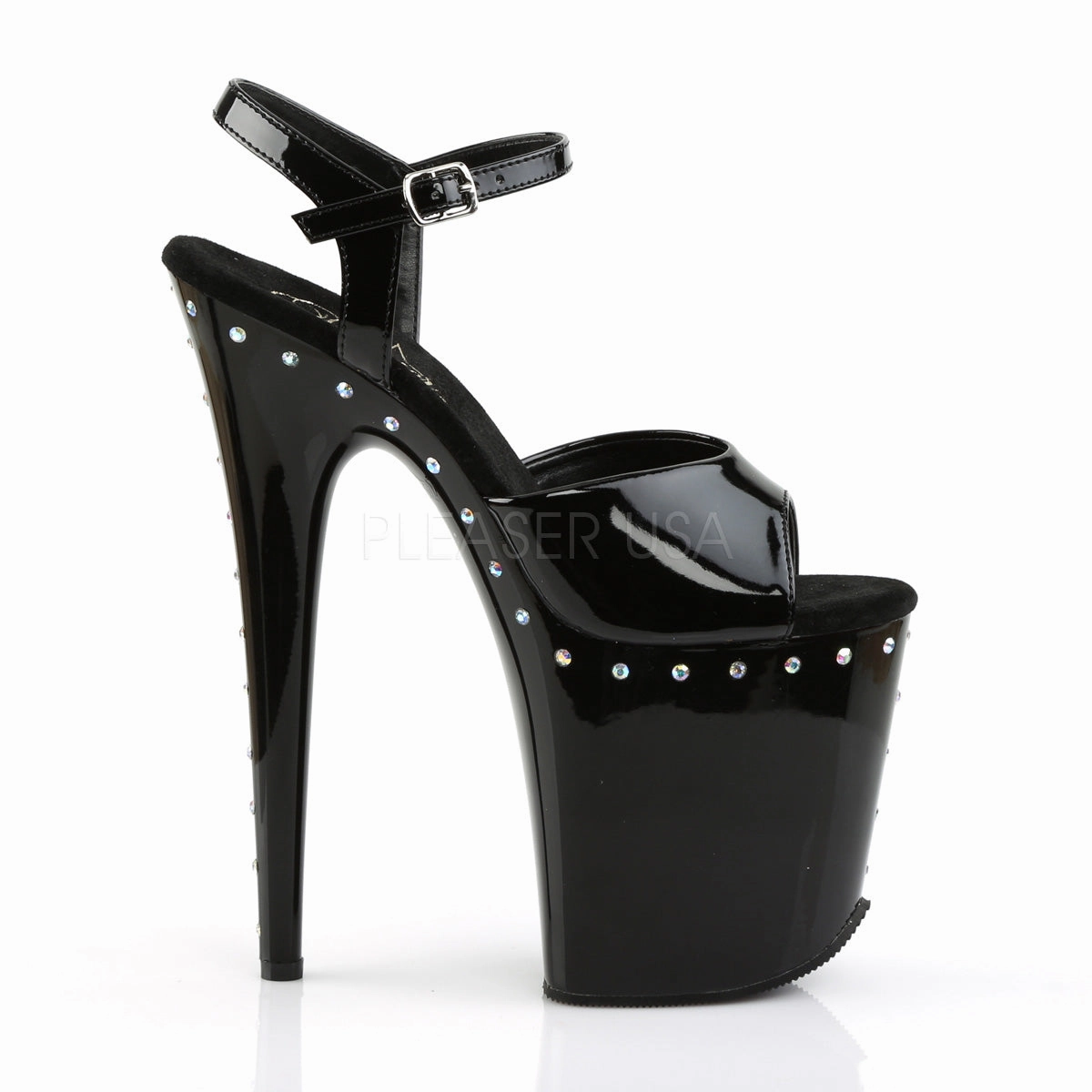 FLAMINGO-809ABLS  Black Patent/Black