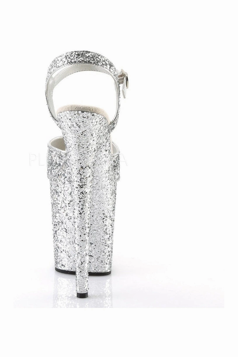 FLAMINGO-810LG Platform Sandal  | Silver Glitter