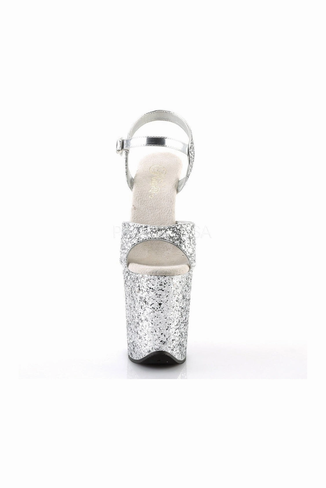 FLAMINGO-810LG Platform Sandal  | Silver Glitter