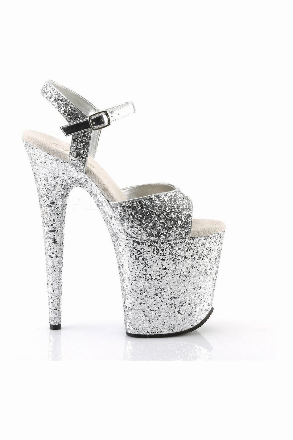 FLAMINGO-810LG Platform Sandal  | Silver Glitter