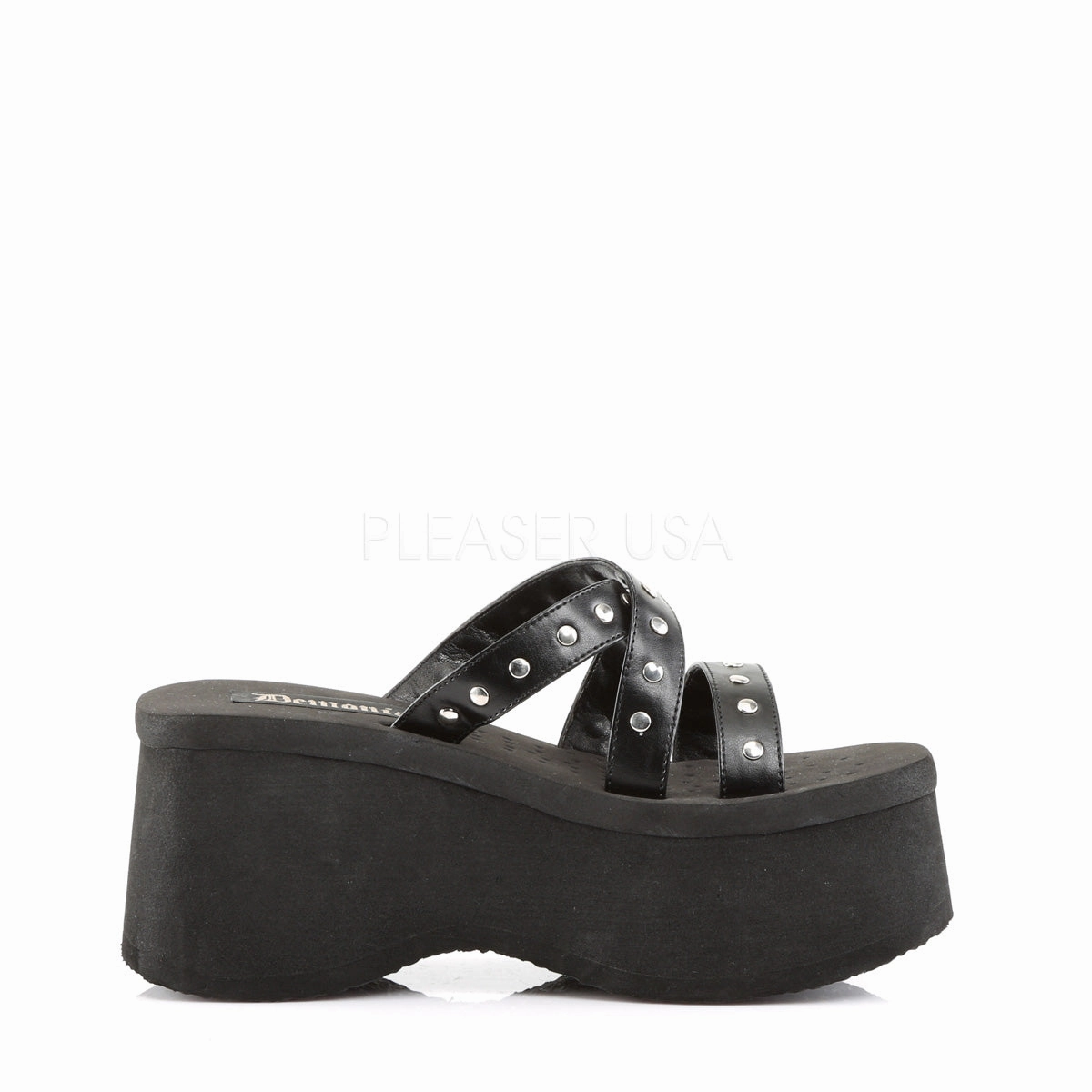 FUNN-19  Black Vegan Leather