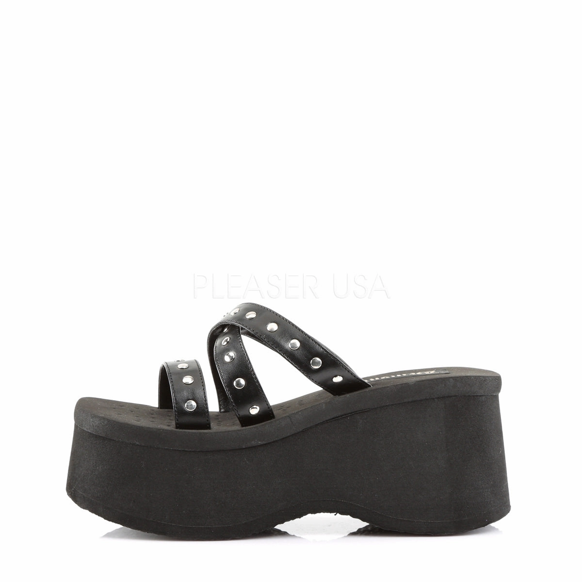 FUNN-19  Black Vegan Leather