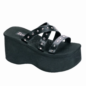 FUNN-19  Black Vegan Leather