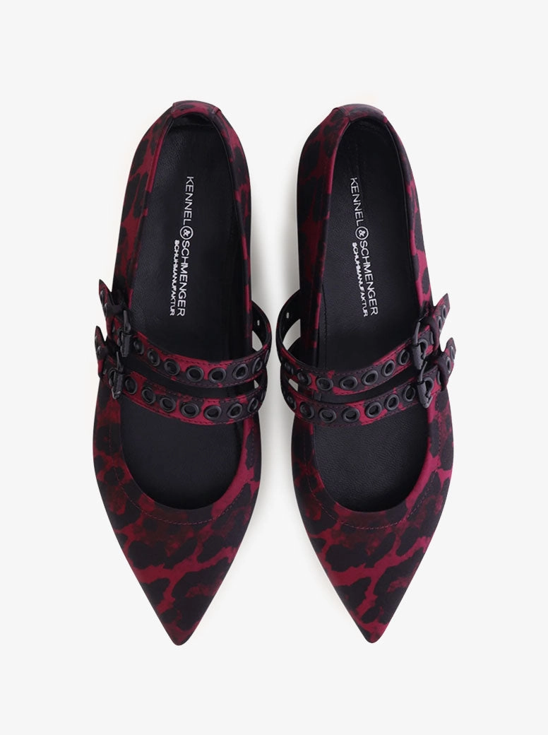 Gianna red / black leopard
