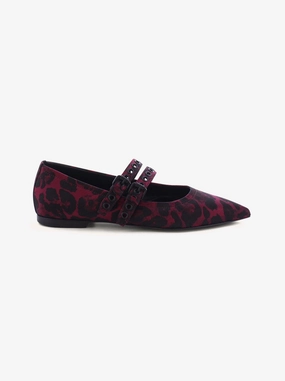 Gianna red / black leopard