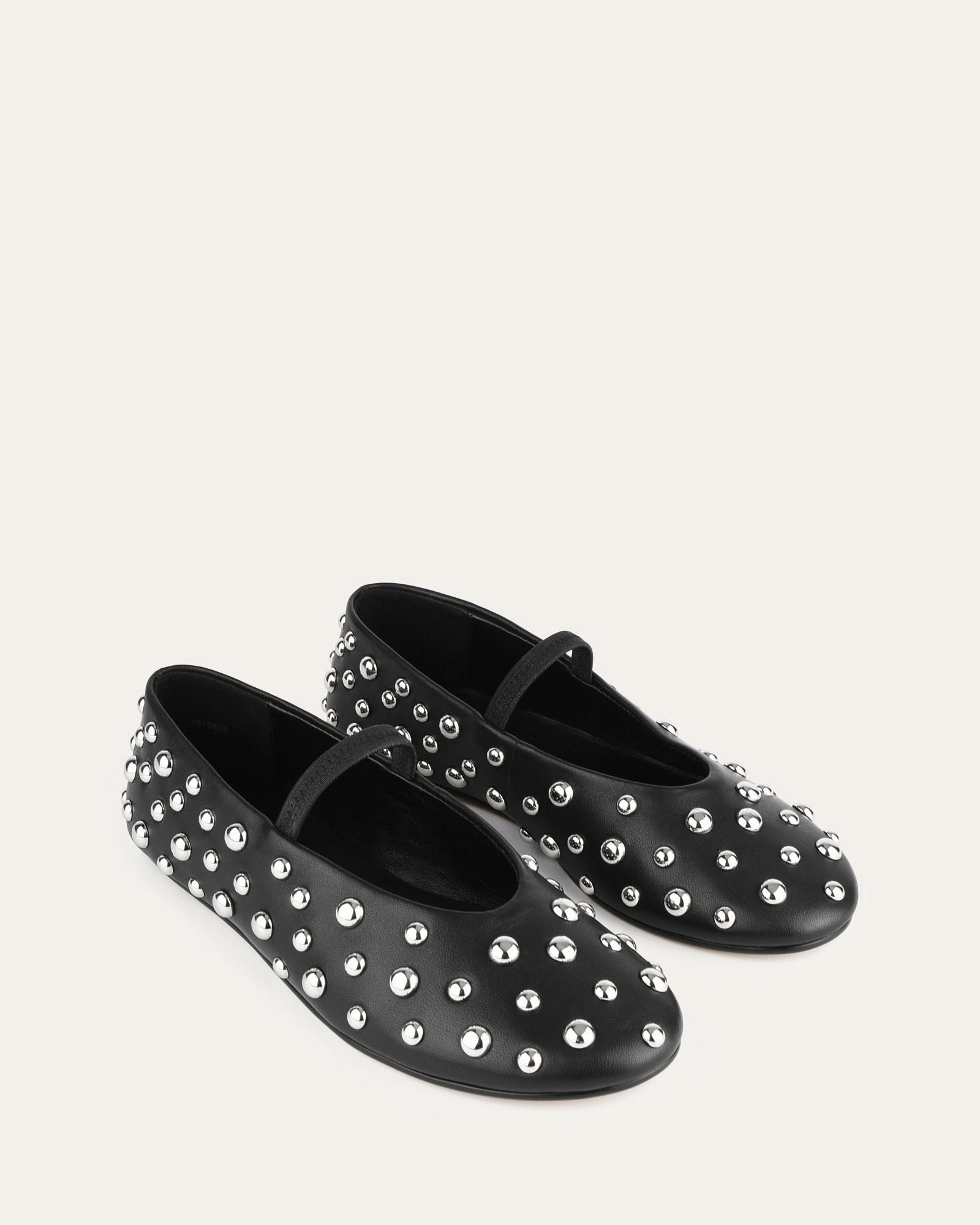 GOLDIE CASUAL FLATS BLACK LEATHER