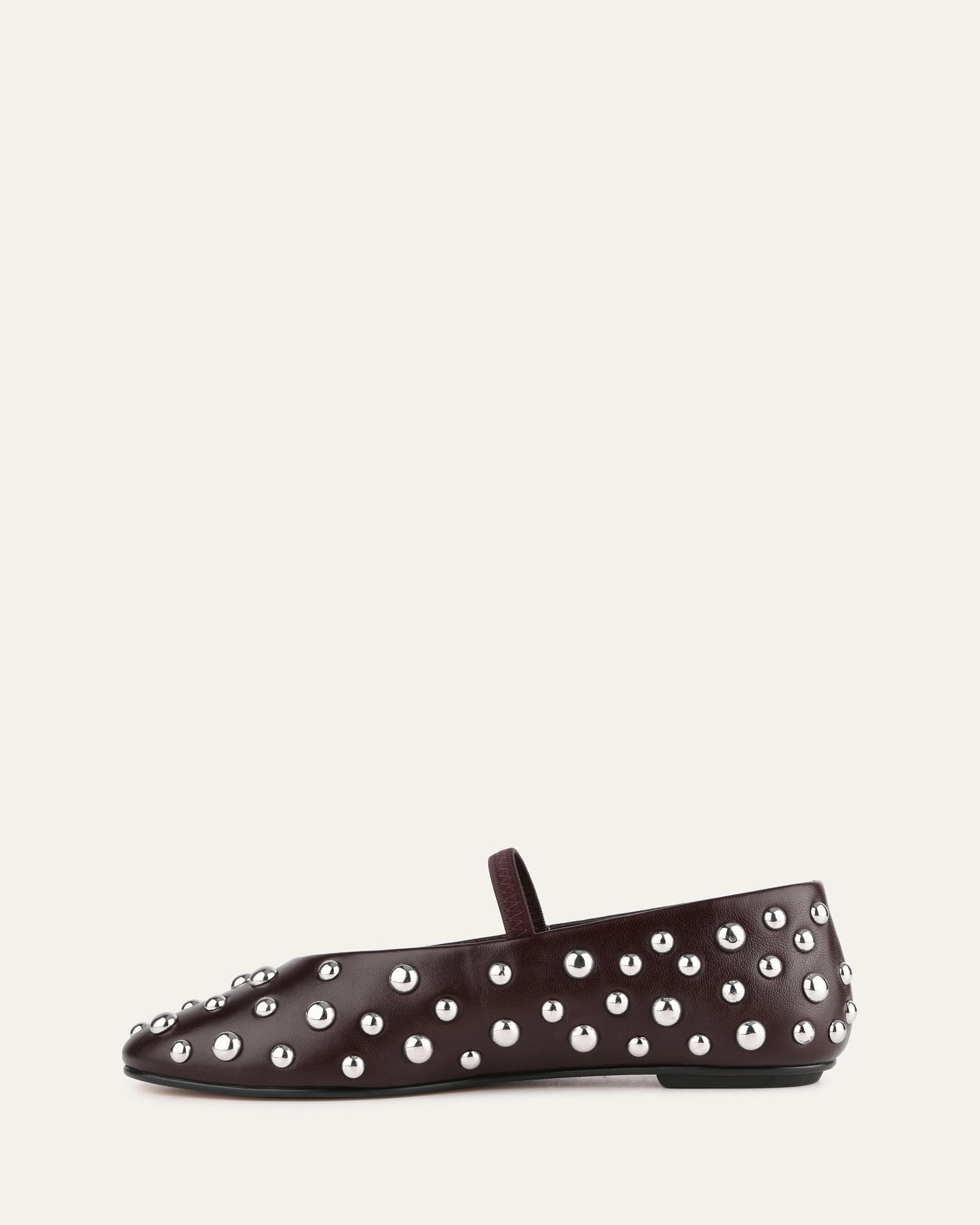 GOLDIE CASUAL FLATS MERLOT LEATHER