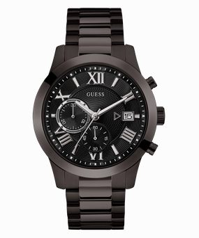 GUESS Mens Gunmetal Chronograph Watch