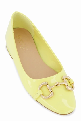 Horsebit Buckle Ballet Flats