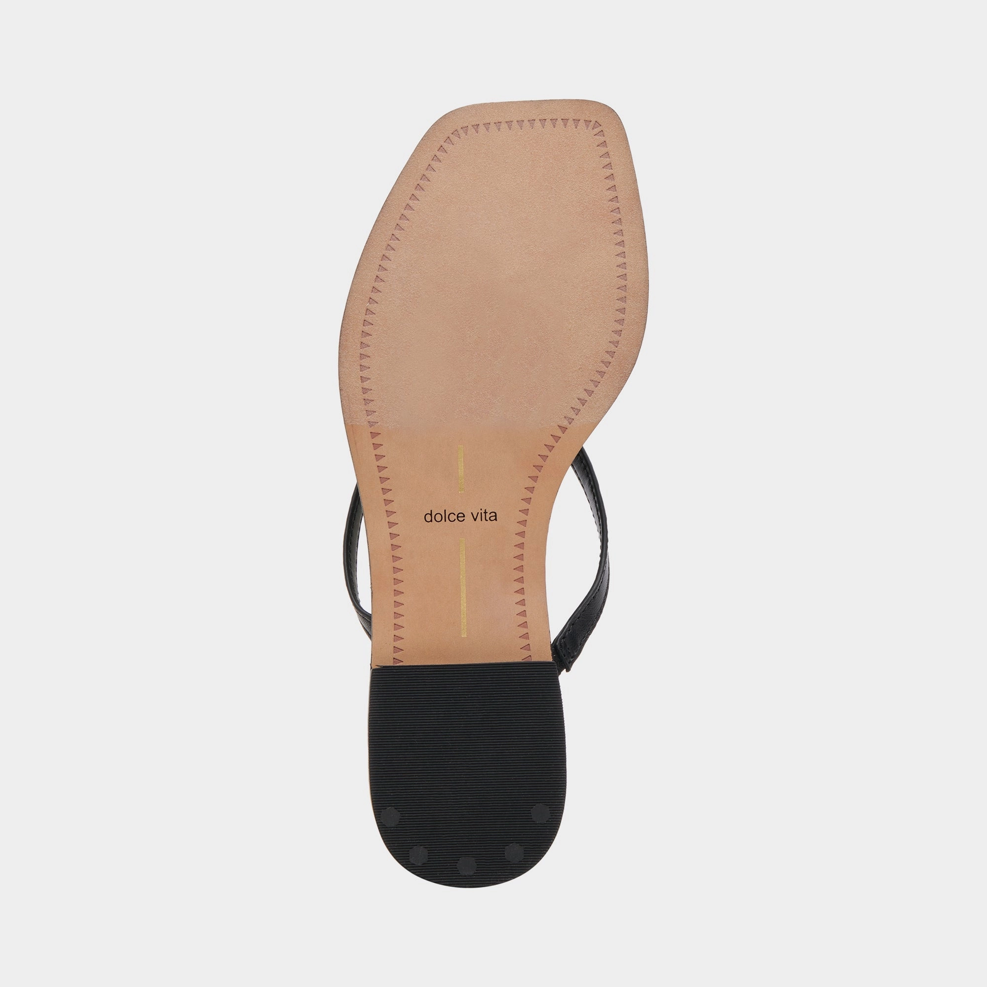 INDIGO SANDALS BLACK LEATHER - re:vita