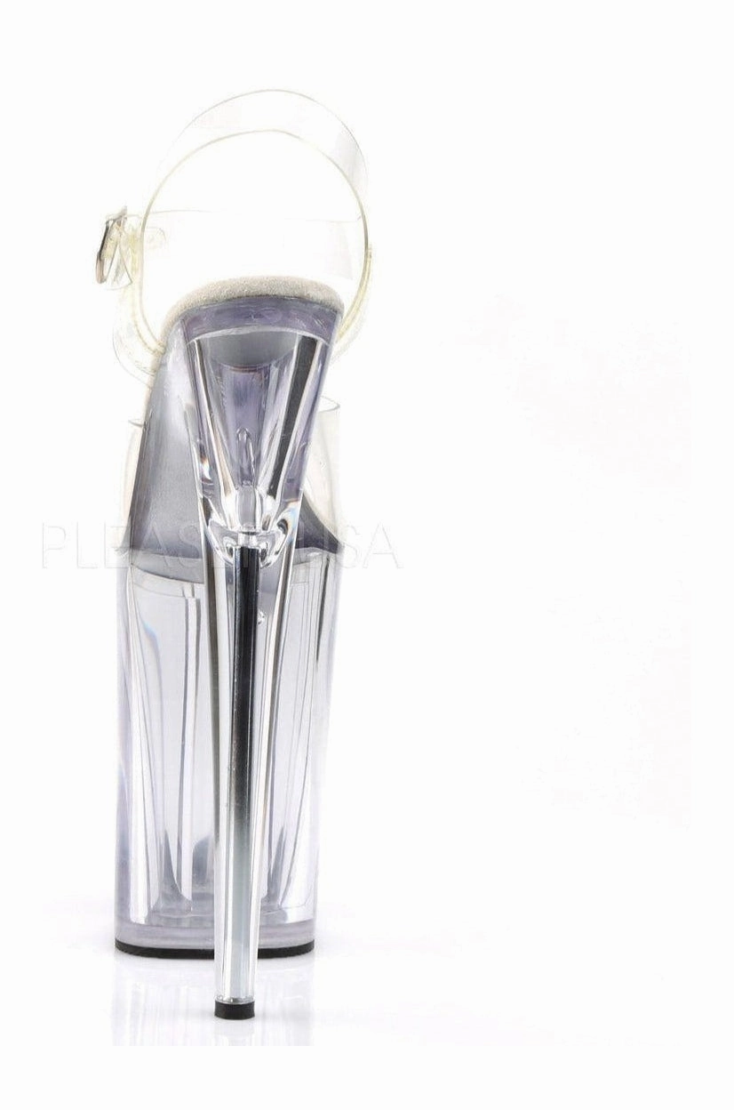INFINITY-908 Platform Sandal  | Clear Vinyl
